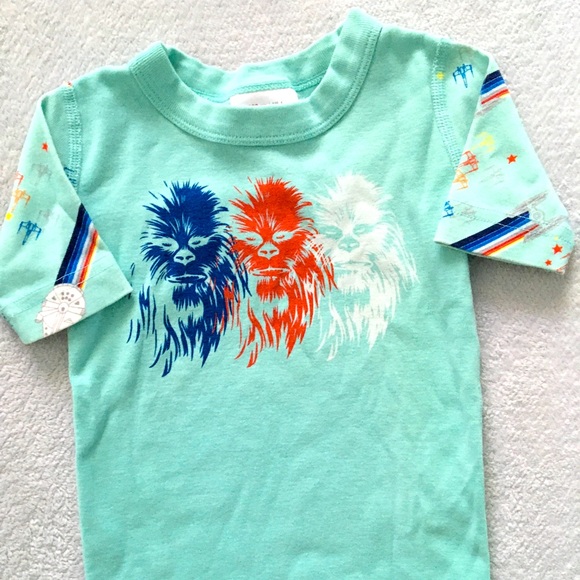 Hanna Andersson + Star Wars Chewbacca Short Sleeve Pajama Set 4T - Picture 6 of 6